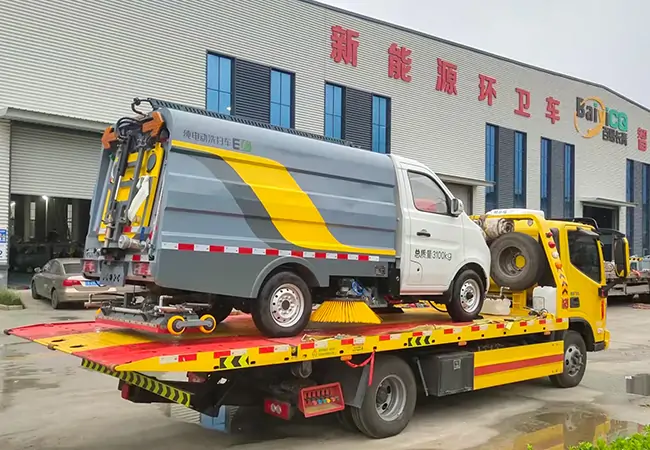 3T 新能源洗扫车发货，助力环卫低碳升级